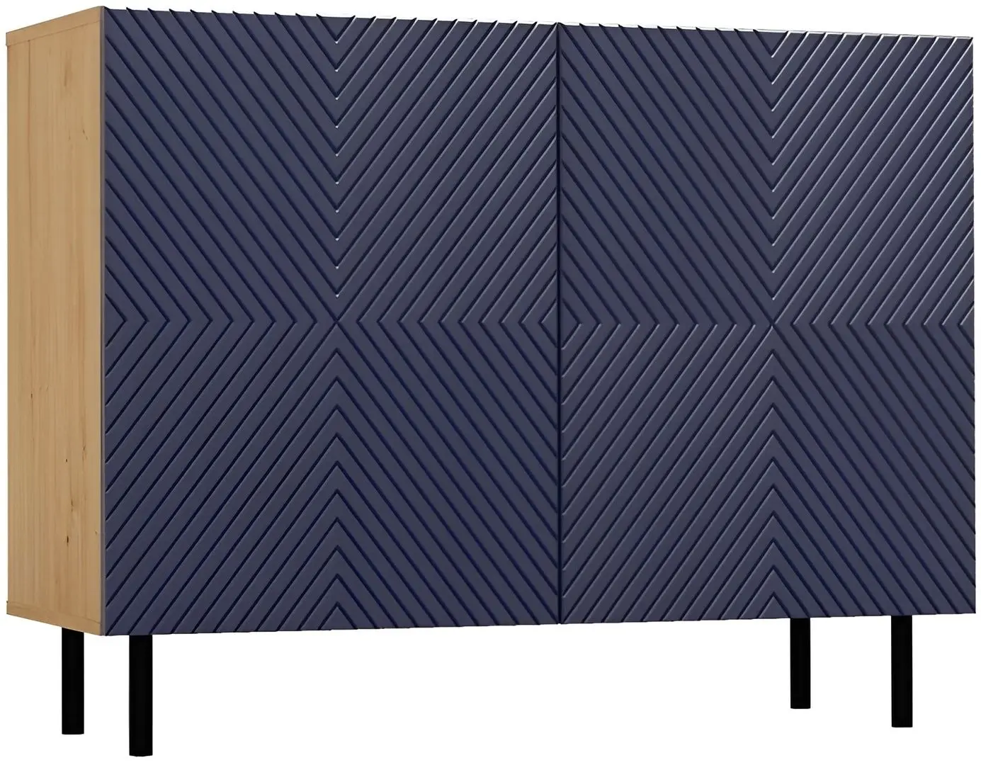 Tumba TopEshop Kama 2D (Artisan Oak/Dark Blue)