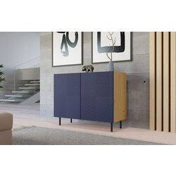 Tumba TopEshop Kama 2D (Artisan Oak/Dark Blue)