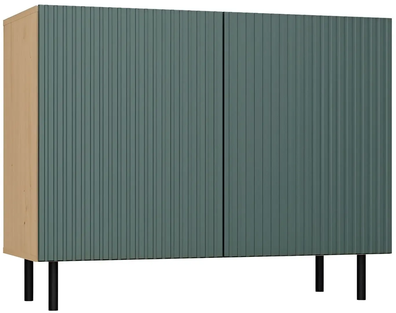 Tumba TopEshop Kama 2D Slim (Artisan Oak/Green)