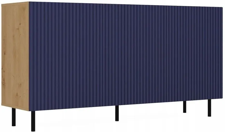 Tumba TopEshop Kama 3D Slim (Artisan Oak/Dark Blue)