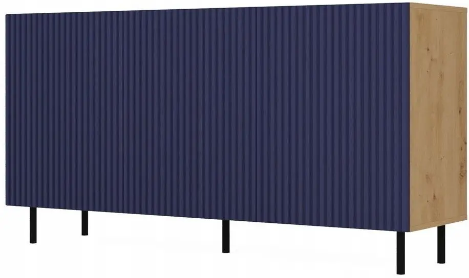 Tumba TopEshop Kama 3D Slim (Artisan Oak/Dark Blue)