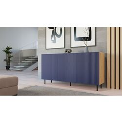 Tumba TopEshop Kama 3D Slim (Artisan Oak/Dark Blue)