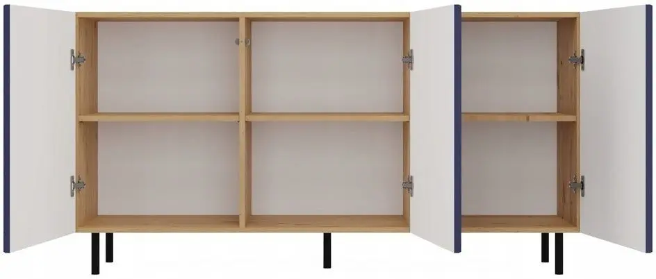 Tumba TopEshop Kama 3D Slim (Artisan Oak/Dark Blue)