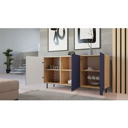 Tumba TopEshop Kama 3D Slim (Artisan Oak/Dark Blue) Thumb