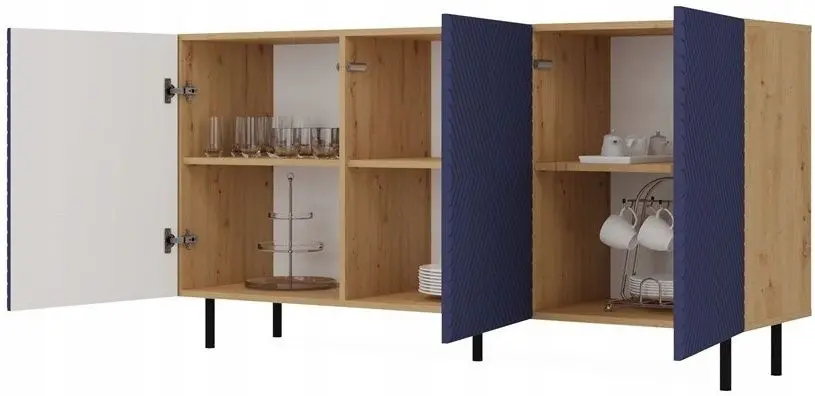 Tumba TopEshop Kama 3K (Artisan Oak/Dark Blue)