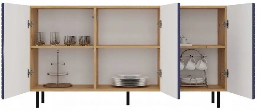 Tumba TopEshop Kama 3K (Artisan Oak/Dark Blue)