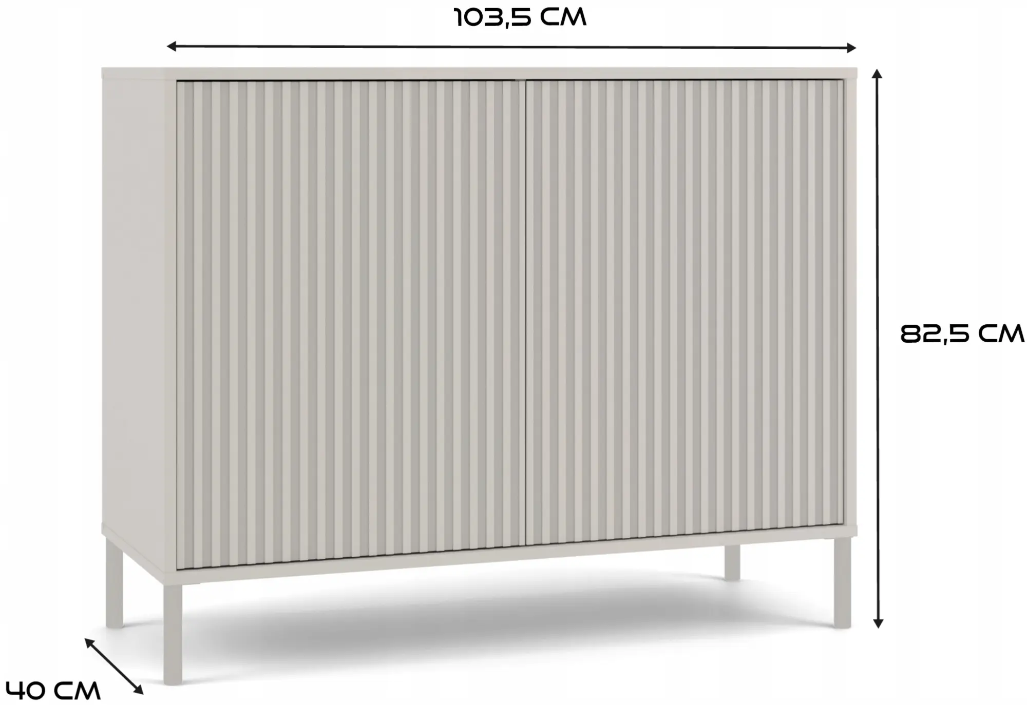 Comoda TopEshop Kamaro 2D Slim (Cashmere)