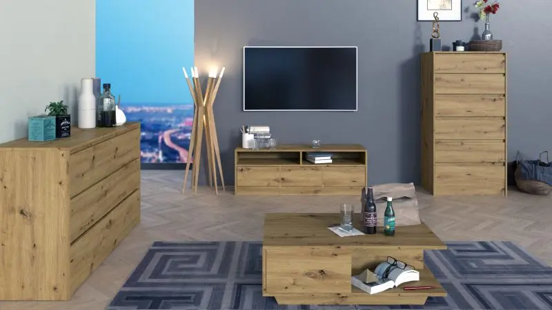 Comoda TopEshop Karo K120 (Artisan Oak)