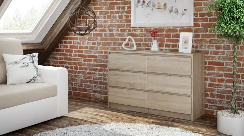 Comoda TopEshop Karo K120 (Sonoma Oak)