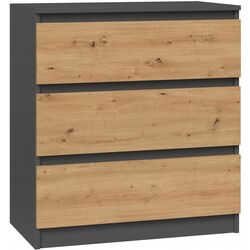 Comoda TopEshop Malwa M3 (Anthracite/Artisan Oak)