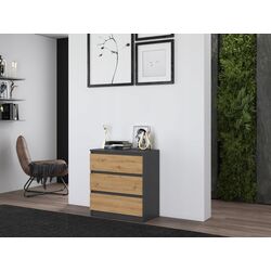 Comoda TopEshop Malwa M3 (Anthracite/Artisan Oak) Thumb