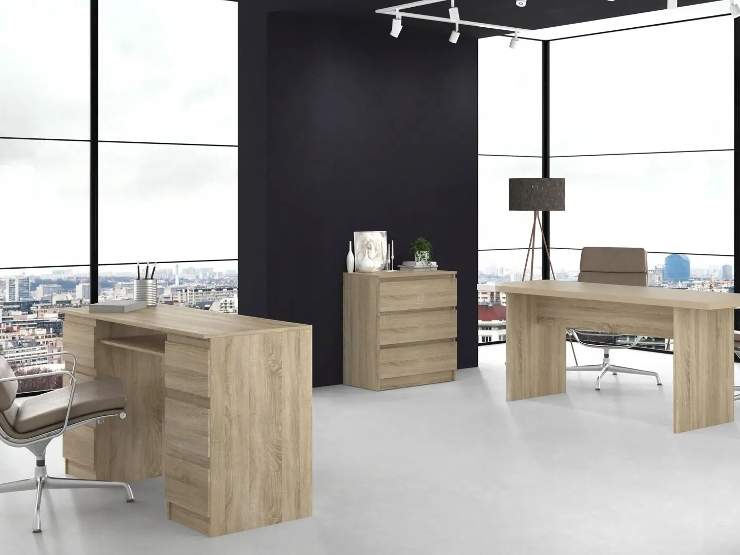 Comoda TopEshop Malwa M3 (Sonoma Oak)