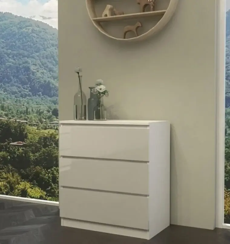 Comoda TopEshop Malwa M3 (White Gloss)