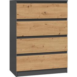 Comoda TopEshop Malwa M4 (Anthracite/Artisan Oak)