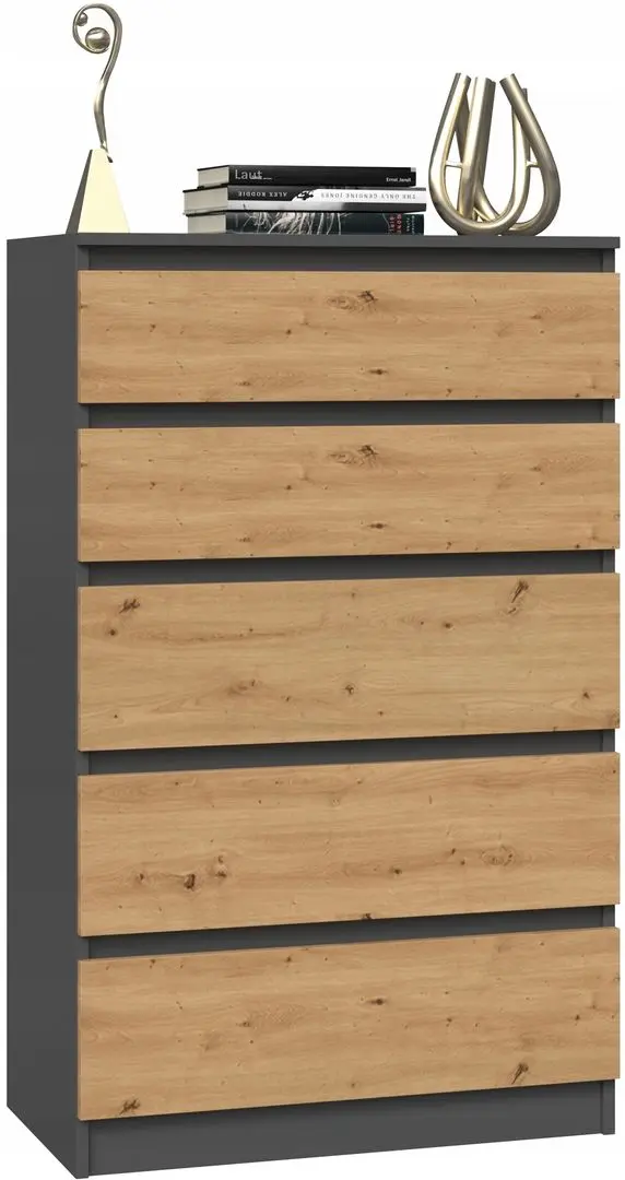 Comoda TopEshop Malwa M5 (Anthracite/Artisan Oak)