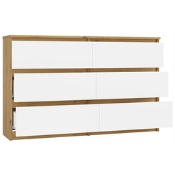 Comoda TopEshop Malwa M6 120 (Artisan Oak/White) Thumb