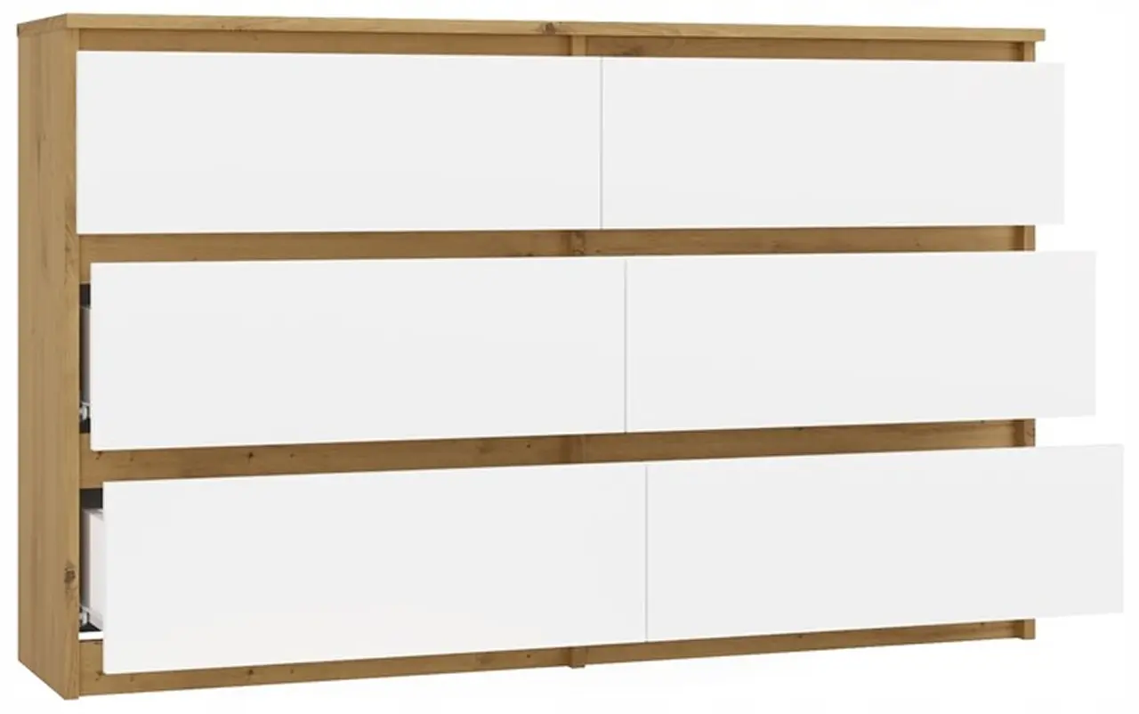 Comoda TopEshop Malwa M6 120 (Artisan Oak/White)