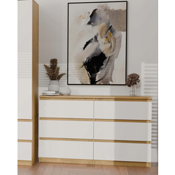 Comoda TopEshop Malwa M6 120 (Artisan Oak/White)