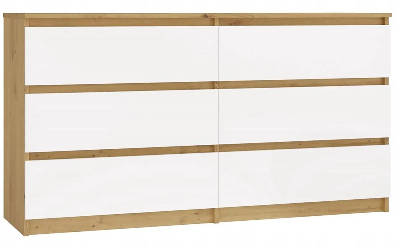 Comoda TopEshop Malwa M6 140 (Artisan Oak/White)