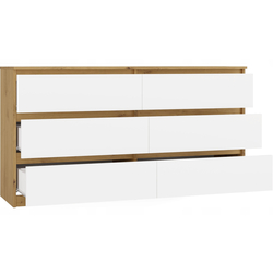 Comoda TopEshop Malwa M6 140 (Artisan Oak/White) Thumb