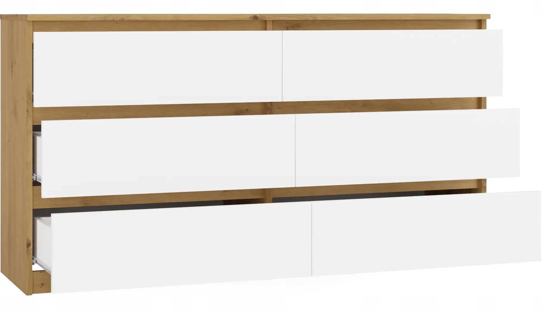 Comoda TopEshop Malwa M6 140 (Artisan Oak/White)