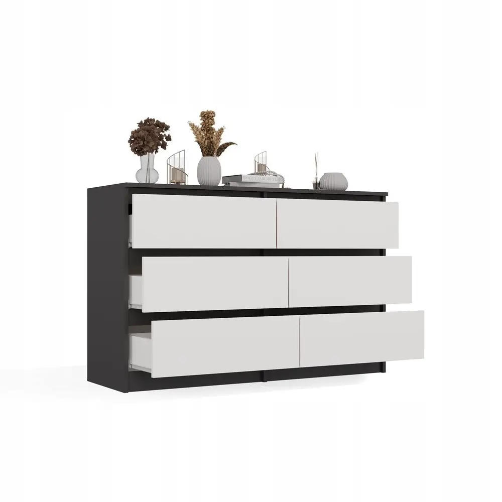 Comoda TopEshop Malwa M6 (Anthracite/White) - 2