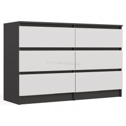 Комод TopEshop Malwa M6 (Anthracite/White)