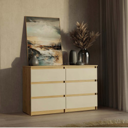 Комод TopEshop Malwa M6 (Artisan Oak/Cashmere)