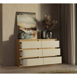 Комод TopEshop Malwa M6 (Artisan Oak/Cashmere) Thumb