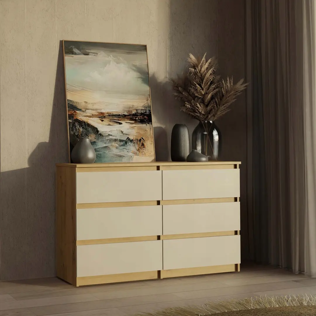 Комод TopEshop Malwa M6 (Artisan Oak/Cashmere)