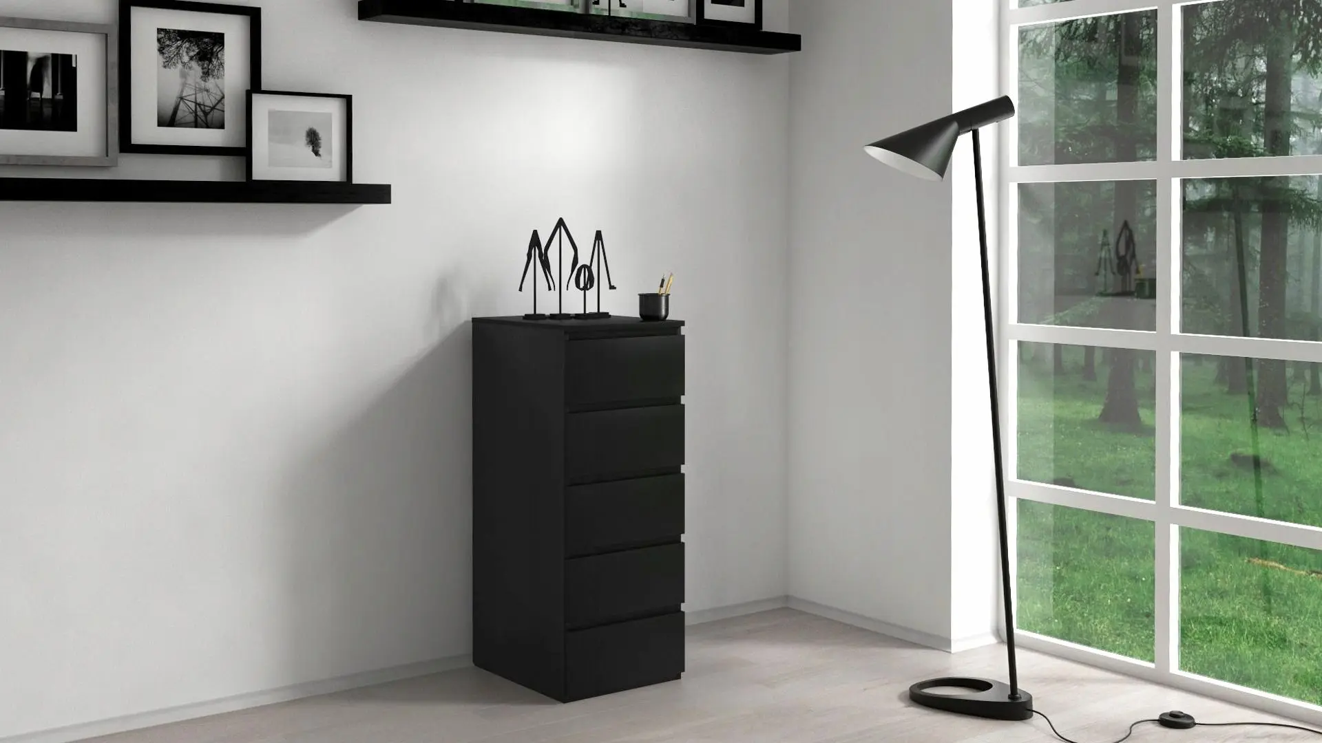 Comoda TopEshop Malwa W5 (Black)