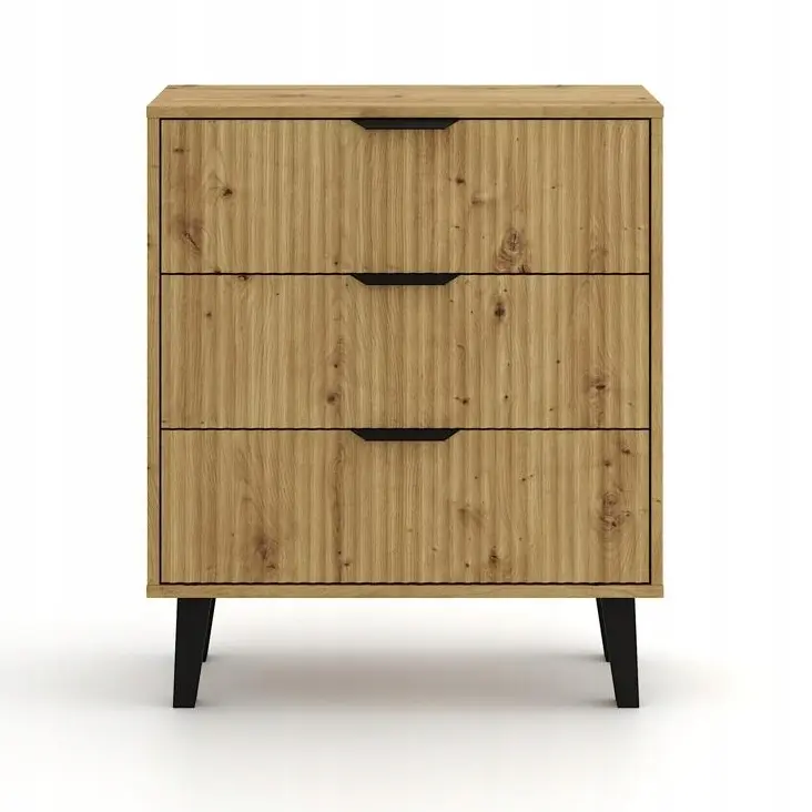 Comoda TopEshop Scandi 3S Slim (Artisan Oak) - 3