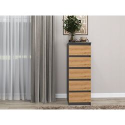 Comoda TopEshop W5 (Anthracite/Artisan Oak) Thumb