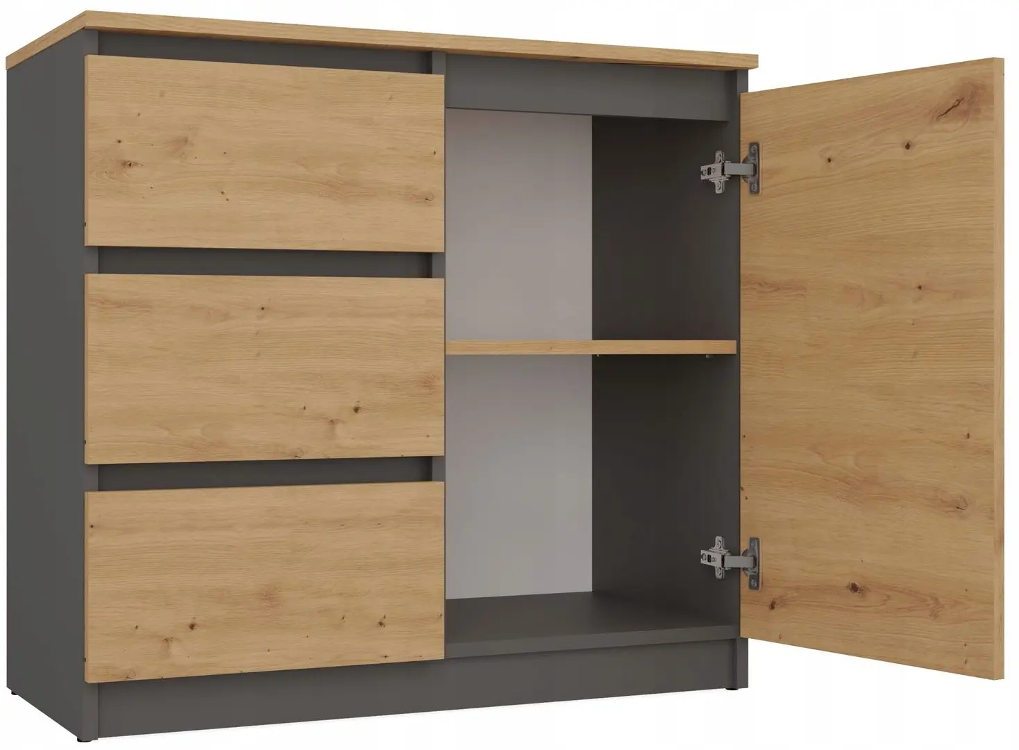 Set tumbe TopEshop Costa 3D6S (Anthracite/Artisan Oak)