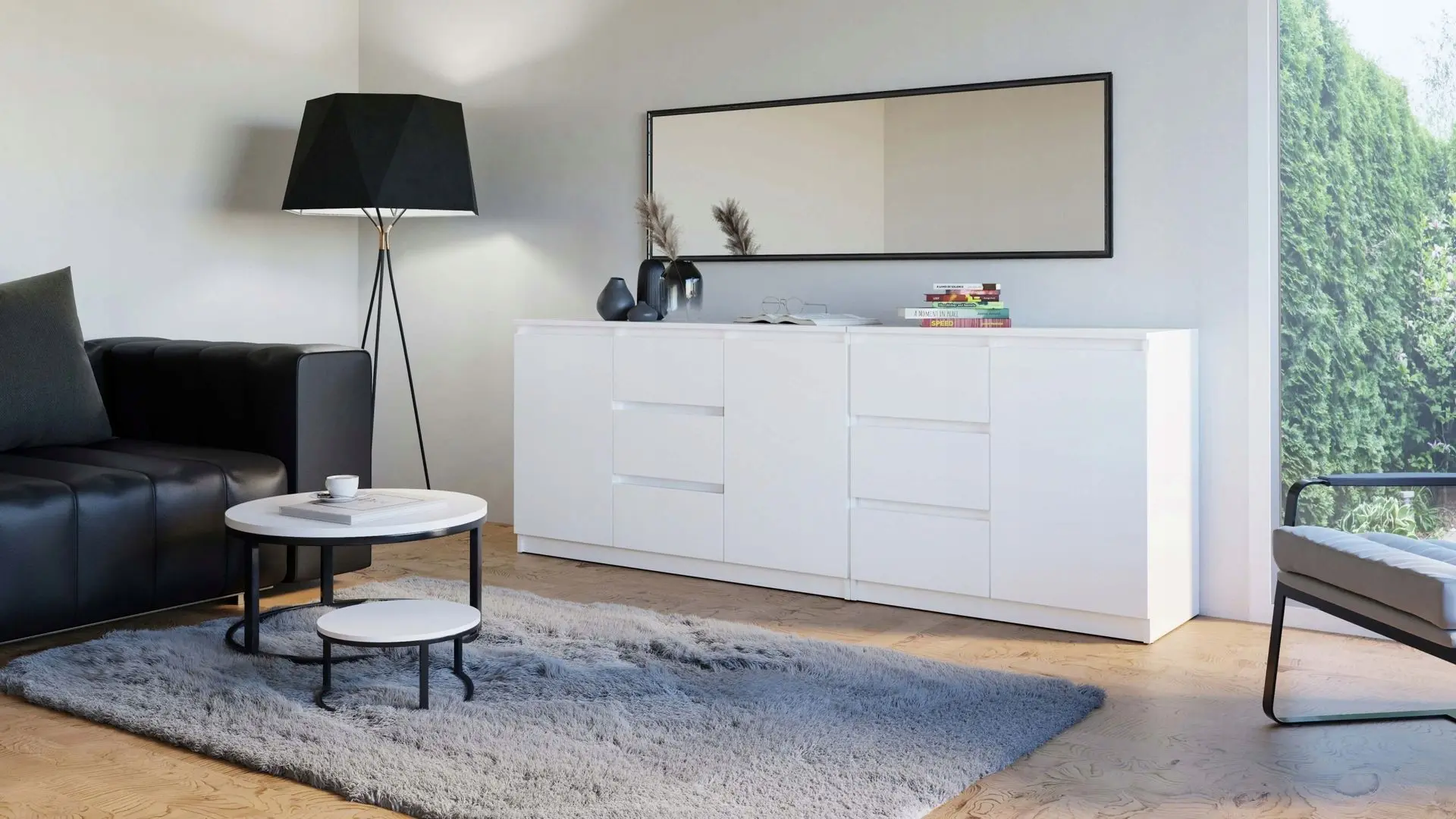 Комплект тумб TopEshop Costa 3D6S (White)