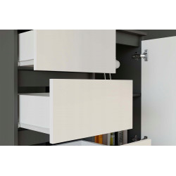 Тумба TopEshop 1D3S (Anthracite/White) Thumb