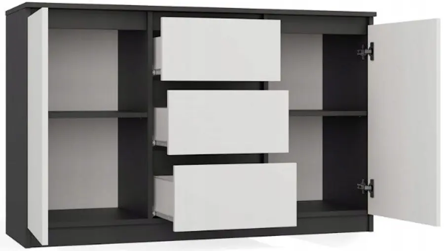 Tumba TopEshop 2D3S (Anthracite/White) - 4