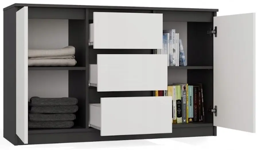 Tumba TopEshop 2D3S (Anthracite/White) - 5