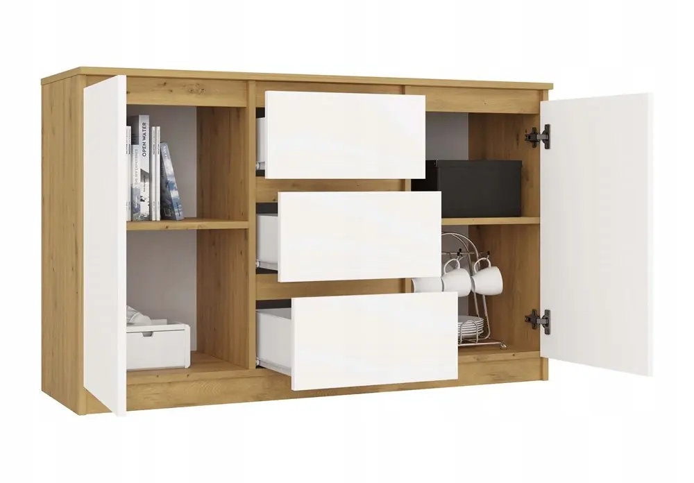 Tumba TopEshop 2D3S (Artisan Oak/White) - 5