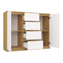 Тумба TopEshop 2D4S (Artisan Oak/White) Thumb