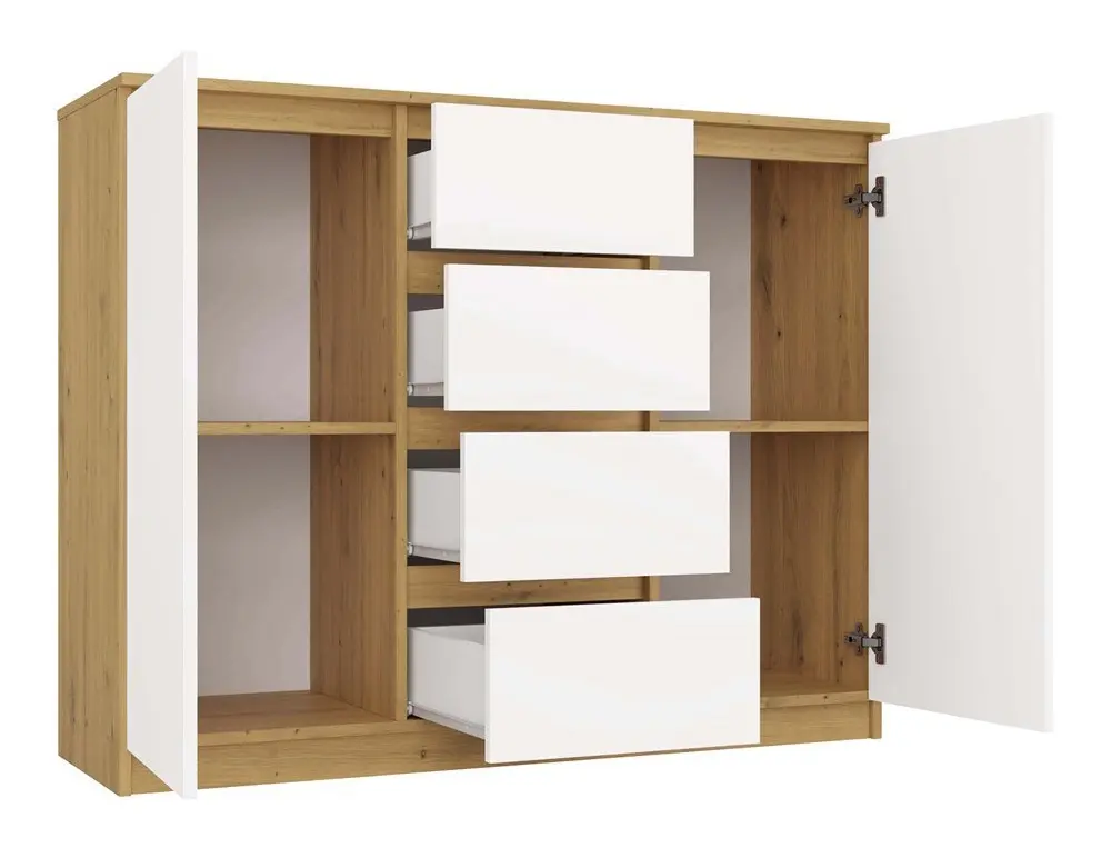 Тумба TopEshop 2D4S (Artisan Oak/White) - 3