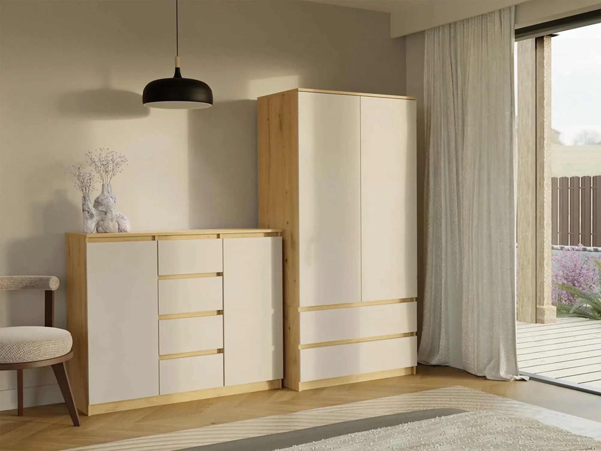 Tumba TopEshop 2D4SZ (Artisan Oak/Cashmere) - 2