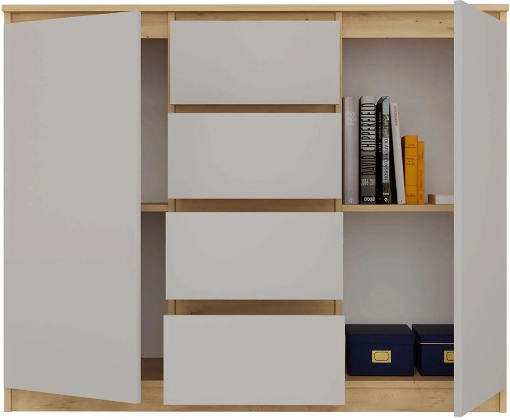 Tumba TopEshop 2D4SZ (Artisan Oak/Cashmere) - 4