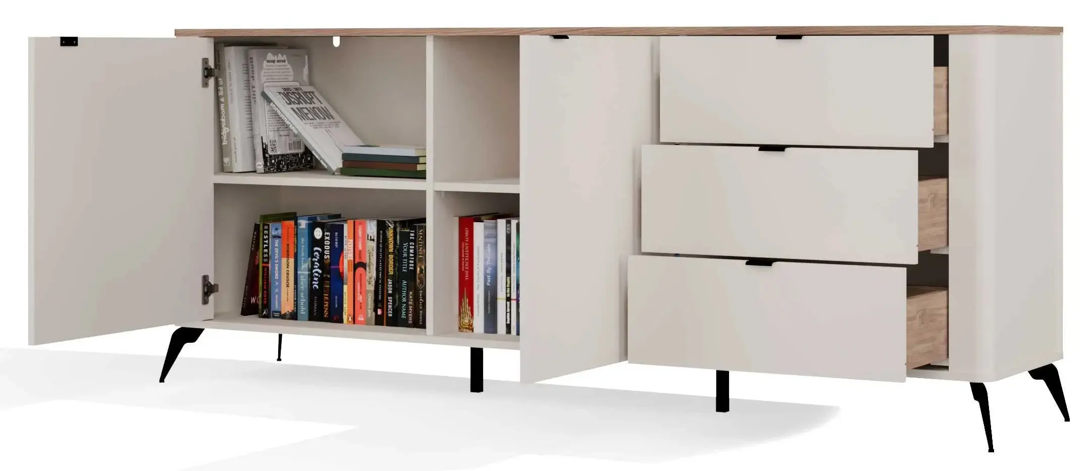 Тумба TopEshop Cordoba 2D3S (Cashmere/Castello Oak) - 5