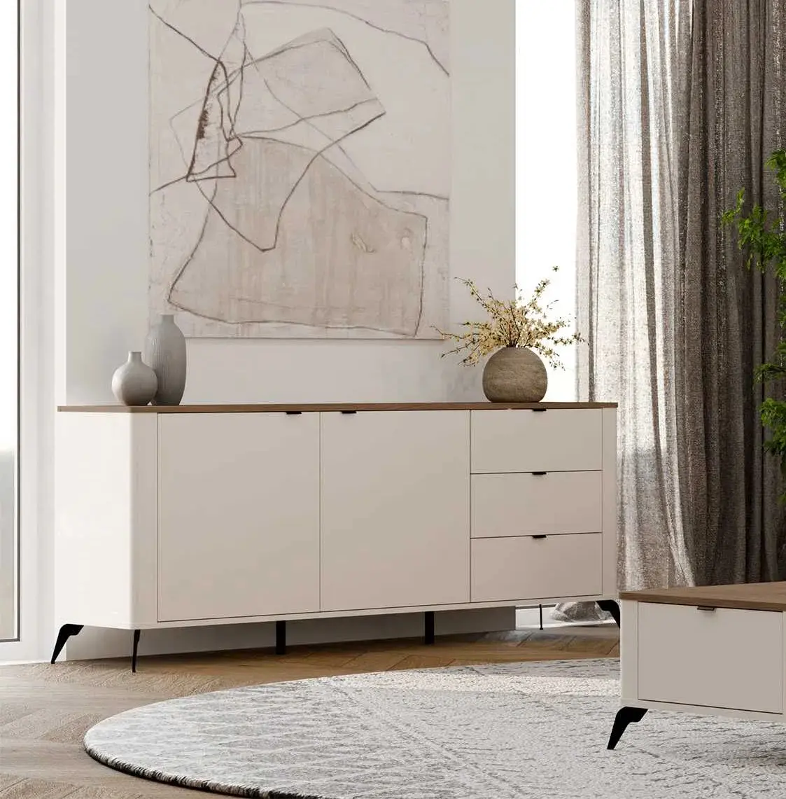 Тумба TopEshop Cordoba 2D3S (Cashmere/Castello Oak) - 7