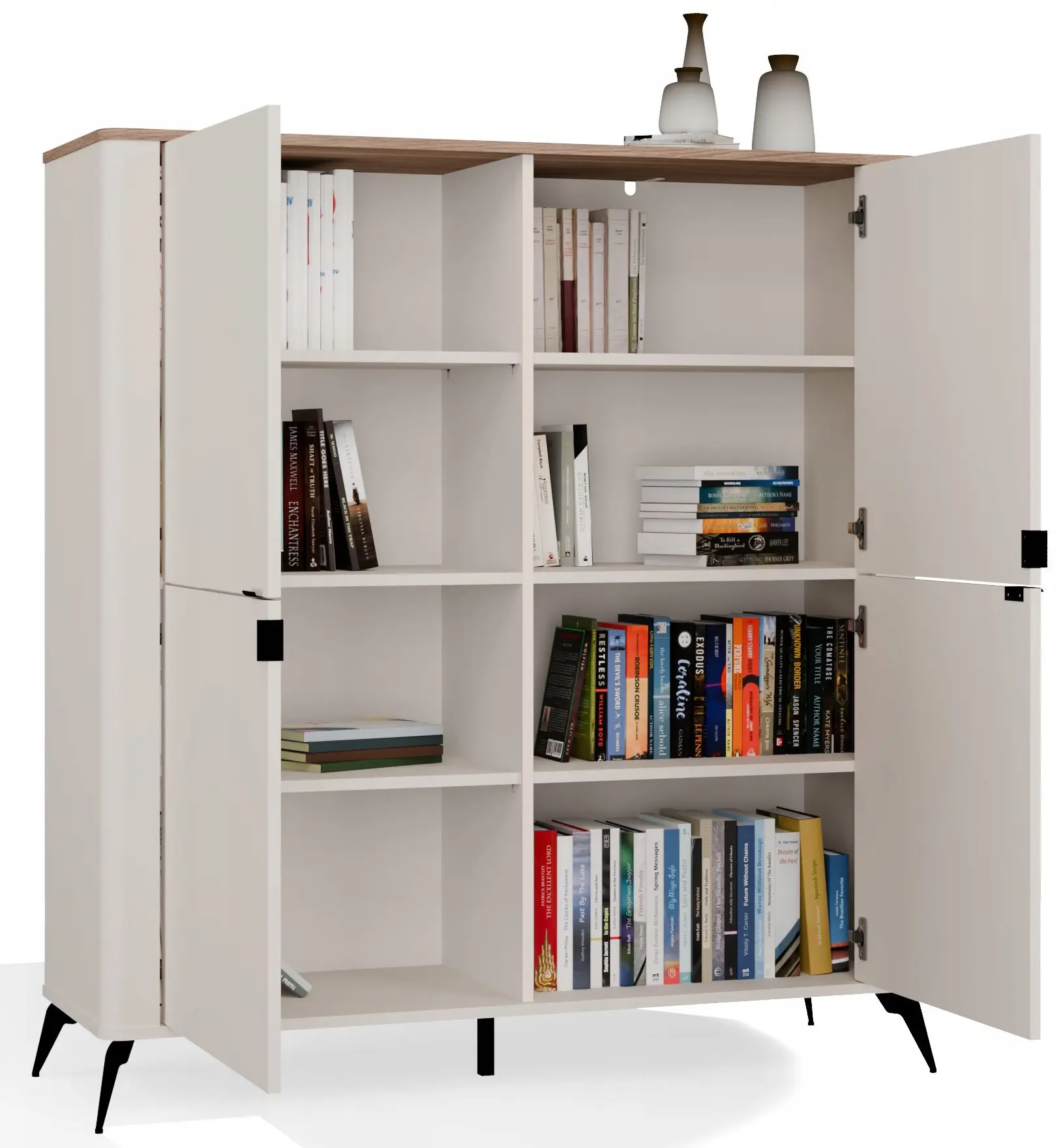 Тумба TopEshop Cordoba 4D (Cashmere/Castello Oak) - 6