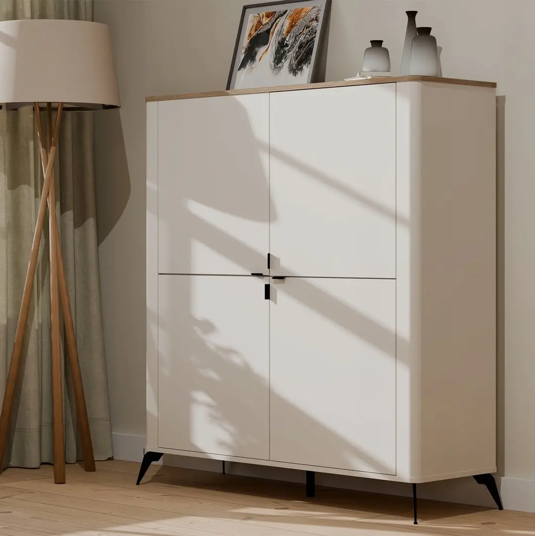 Тумба TopEshop Cordoba 4D (Cashmere/Castello Oak)