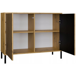 Тумба TopEshop Kamaro 2D Slim (Artisan Oak/Black) Thumb