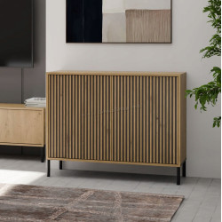 Tumba TopEshop Kamaro 2D Slim (Artisan Oak/Black)