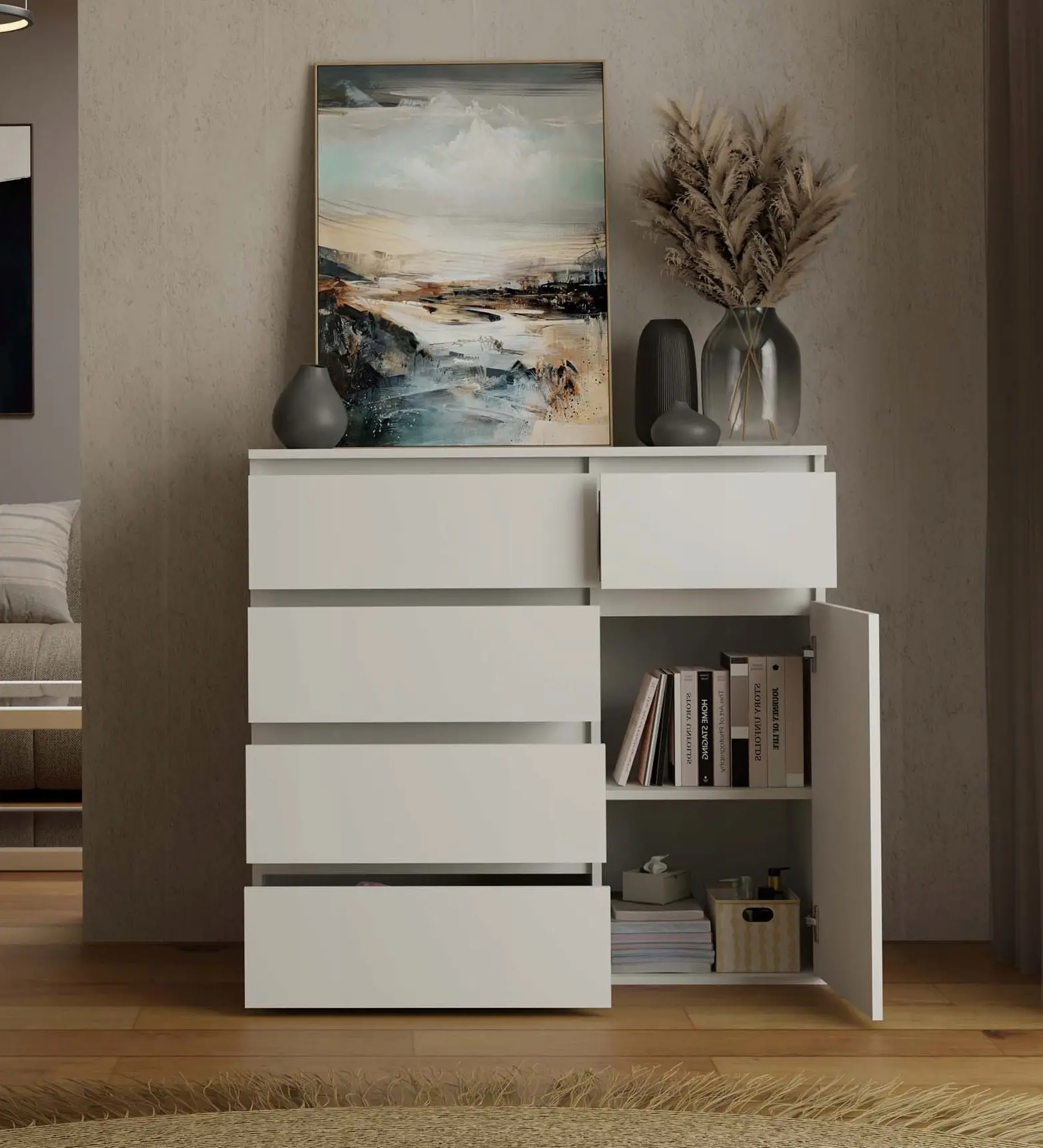 Тумба TopEshop Malwa 1D5S (White) - 7